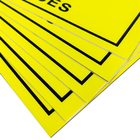 Прямоугольник размера 20x30cm знака ESD участка регулирования внимания статический желтый для EPA