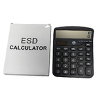 Калькулятор черного офиса чистой комнаты калькулятора ESD 12 чисел пыли свободного от анти- статический