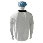 7 мм полосатые белые шелковые трикотажные футболки ESD антистатические 99% полиэстер 1% проводящий