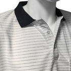7 мм полосатые футболки ESD Полиэстер проводящий шелковый вязание Антистатические футболки POLO