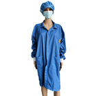ESD пылезащитный халат Спандексный манжета Без пыли полиэстерный лент без макияжа для лаборатории чистой комнаты