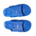 Тип цвет тапочки ESD перекрестный материала SPU ботинок безопасности ESD голубой для чистой комнаты