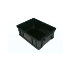 Черные контейнеры упаковочных материалов ESD благоприятные для частей хранения статических чувствительных