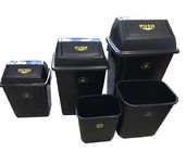 Крышки вводят постоянные мусорные баки ESD/символ в моду цвета черный w/ESD ненужной корзины