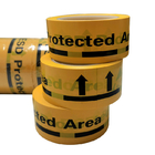 Желтый цвет ленты ориентира пола PVC ESD противостатический предупреждая