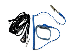 Проводящая ткань ESD запястье ремень Заземление проволока костюм для ESD Мат