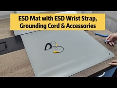 ESD Серая ПВХ столовая коврик Антистатическая коврик с кнопкой для антистатической зоны