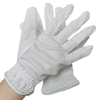 Белая мягкая Washable корпия перчаток работы полиэстера свободная от