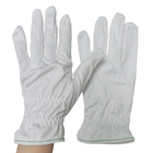 Белая мягкая Washable корпия перчаток работы полиэстера свободная от