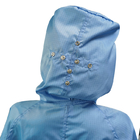 Статическое голубой Washable одежды ESD пыли свободной от анти- для индустрии чистой комнаты