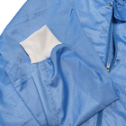 Статическое голубой Washable одежды ESD пыли свободной от анти- для индустрии чистой комнаты