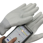 Ладонь PU полиэстера анти- статическая покрыла перчатки ESD для электронной промышленности