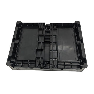 400*300*220MM Черная антистатическая складная коробка пластиковая коробка с оборотом