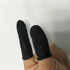 Поверхность черного удобного анти- статического протектора пальца латекса перчаток ровная