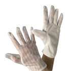 M / L не смещает перчатки ладони анти- статические с рукой полиэстера 10mm Striped назад