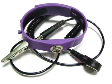 Dia шнура катушки Wristband кремния анти- статический. желтый цвет пурпура длины 2.4m 2.5mm розовый голубой