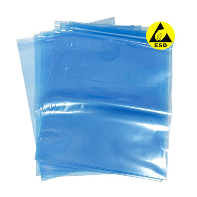 0.75mm*300*400mm Синие антистатические защитные мешки ESD Zip Lock Bag для чистой комнаты