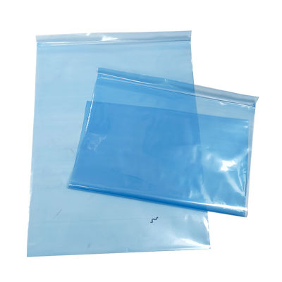Синий PE ESD Zip Lock Shielding Bag для упаковки в чистых помещениях