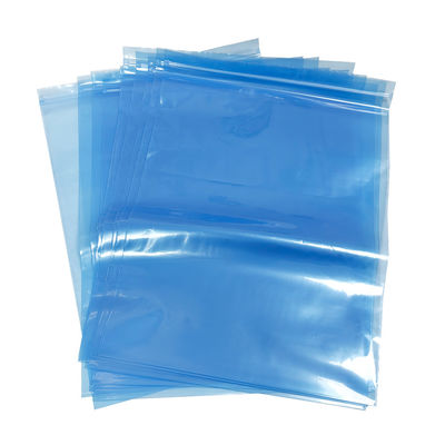 Синий PE ESD Zip Lock Shielding Bag для упаковки в чистых помещениях