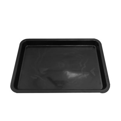 530x365x43mm ESD Антистатические квадратные подносы Черный пластик прямоугольный неглубокий ESD поднос ESD электронный круговой поворотник