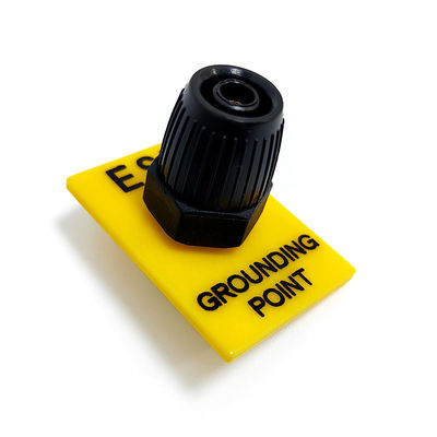 ESD Earth Facility 1x10mm Stud Yellow Grounding Plug Socket (ЭСД Земляная установка)