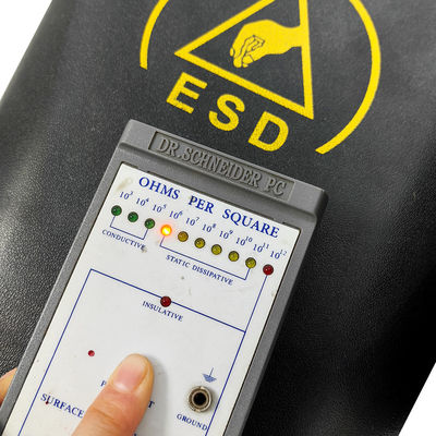 Черный антистатический пластиковый квадратный мусорный бак ESD 15 л для чистых помещений