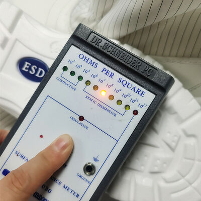 Белые стальные антистатические ботинки ESD для промышленной рабочей одежды