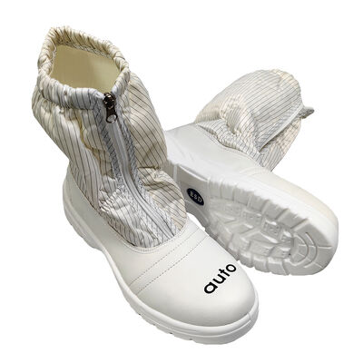 Белые антистатические композитные сапоги из губчатого материала ESD