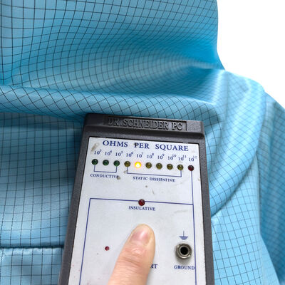 ESD антистатический комбинезон с капюшоном и маской синий