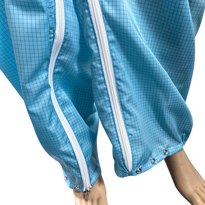 ESD антистатический комбинезон с капюшоном и маской синий