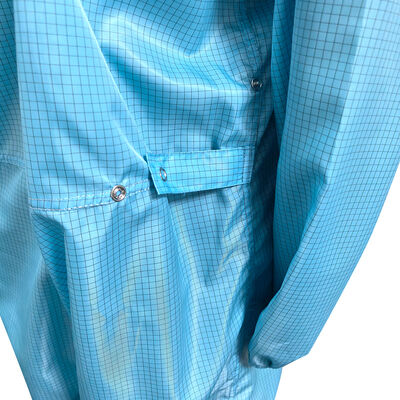 ESD антистатический комбинезон с капюшоном и маской синий