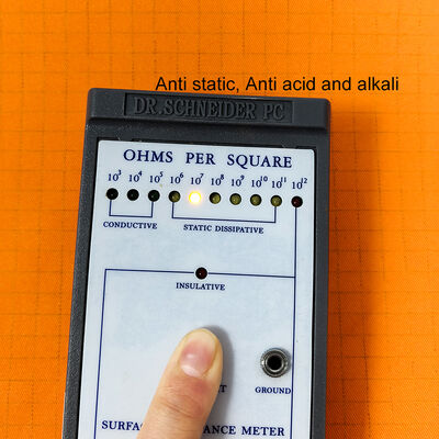 Оранжевая антистатическая пыленепроницаемая ткань, устойчивая к кислотам и щелочам