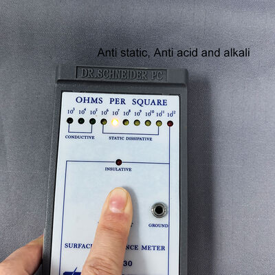 Серая антистатическая кислото- и щелочестойкая ткань для одежды для чистых помещений