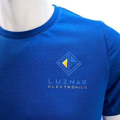 ESD Breathable Pique Short Sleeve T Shirt For Cleanroom Electronics Use