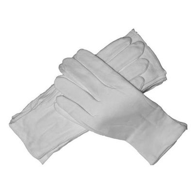 Перчатки хлопка 100 процентов белые сильно Stretchable для мест пыли свободных от