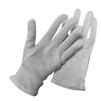 Перчатки хлопка 100 процентов белые сильно Stretchable для мест пыли свободных от