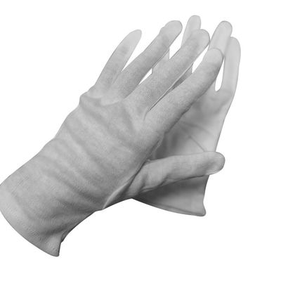 Перчатки хлопка 100 процентов белые сильно Stretchable для мест пыли свободных от