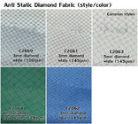 Противостатические пальто халатов ESD ткани диаманта углерода 3mm 96% полиэстер 4%