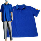 Рубашка поло одежды ESD короткого волокна рукава 4% проводного безопасная противостатическая