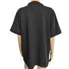 Unisex анти- статических футболок ESD 96% хлопок черное для лаборатории чистой комнаты