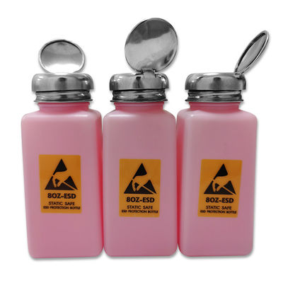 Бутылка 240ML алкоголя ESD HDPE чистой комнаты пластиковая