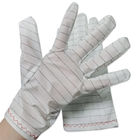 Перчатки Esd анти- ткани PU корпии выскальзывания свободной от безопасные для чистой комнаты промышленной