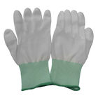 Antislip белые перчатки ладони Pu полиэстера для индустрии S M L XL XXL