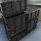 Черные выбивая ящики анти- статические 600x400x330mm Esd пластиковые