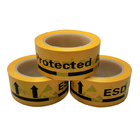 Лента PVC охраняемой территории ESD желтая противостатическая предупреждающая промышленная