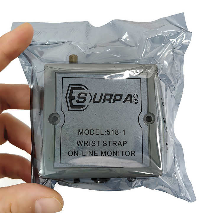 Антистатический запястье онлайн инструмент мониторинга SURPA 518-1 статический кольцо заземления автоматический сигнал тревоги тестер
