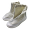 Белые противостатические ботинки краткости ткани ESD гирда PU для чистой комнаты