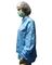 Противостатическая застежка-молния полиэстера YKK решетки одеяния 5mm чистой комнаты курток с печатанием логотипа